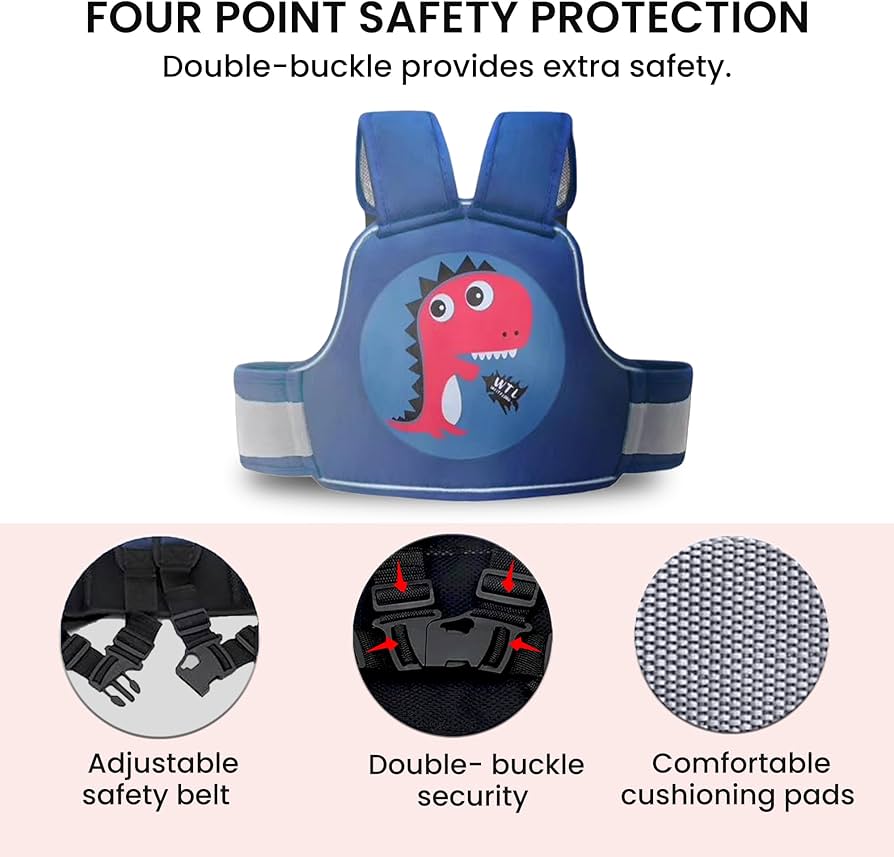Child Bicycle Seat Harness Strap For Safe Riding Control