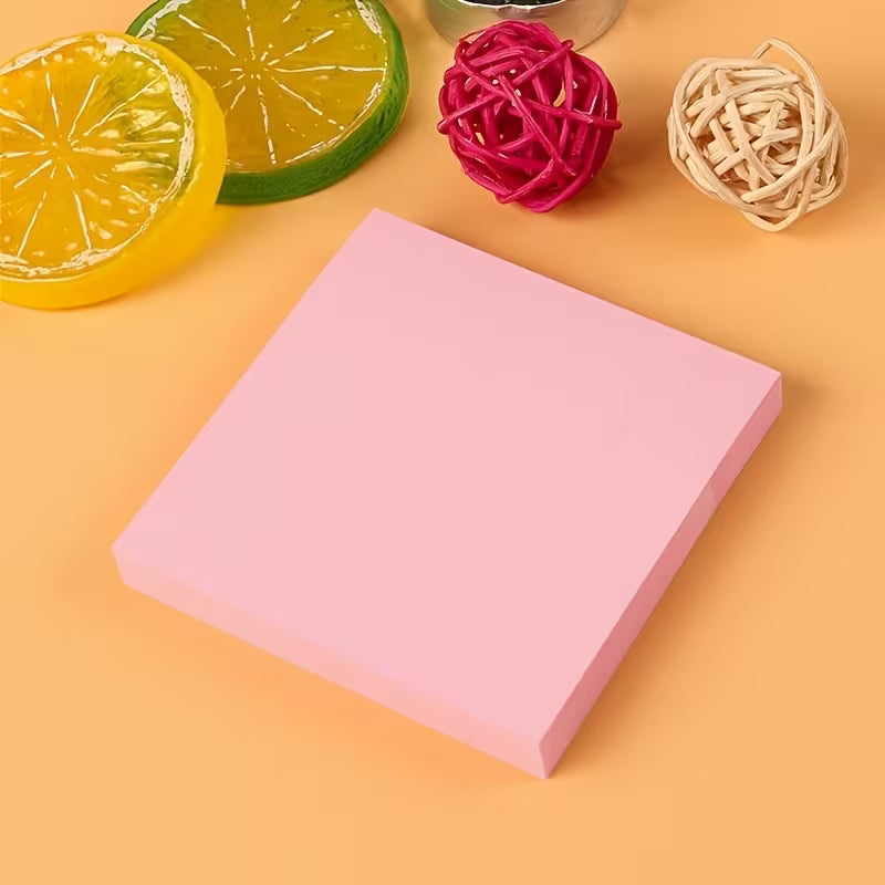 Colorful Sticky Notes Set – 100Pcs Self-Adhesive Memo Notes