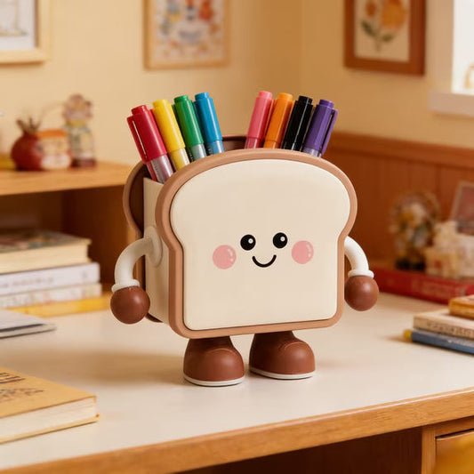 Bread Shaped Desk Organizer Creative Pen & Pencil Holder