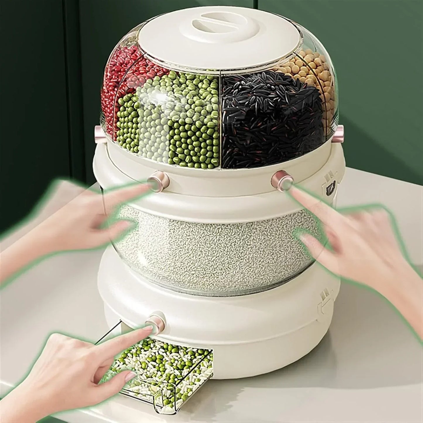 Dual-Tier Food Distribution Storage Box