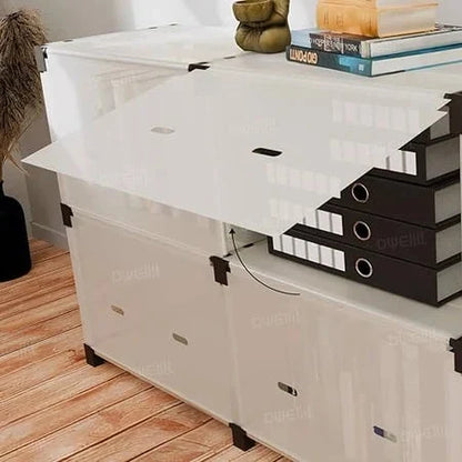 Dustproof Cabinet Organizer – 2 Layers with 4 Storage Boxes