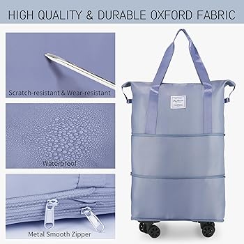Expandable Wheeled Carry-On Travel Bag