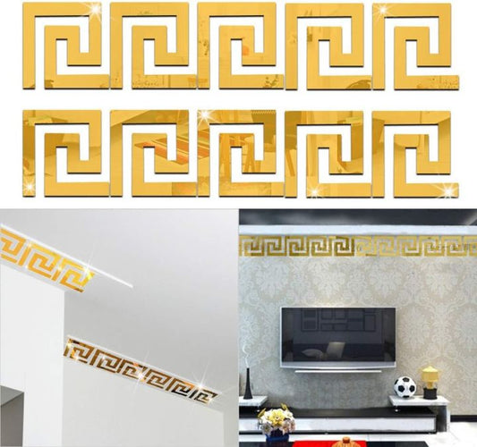 Golden Spiral Acrylic Border