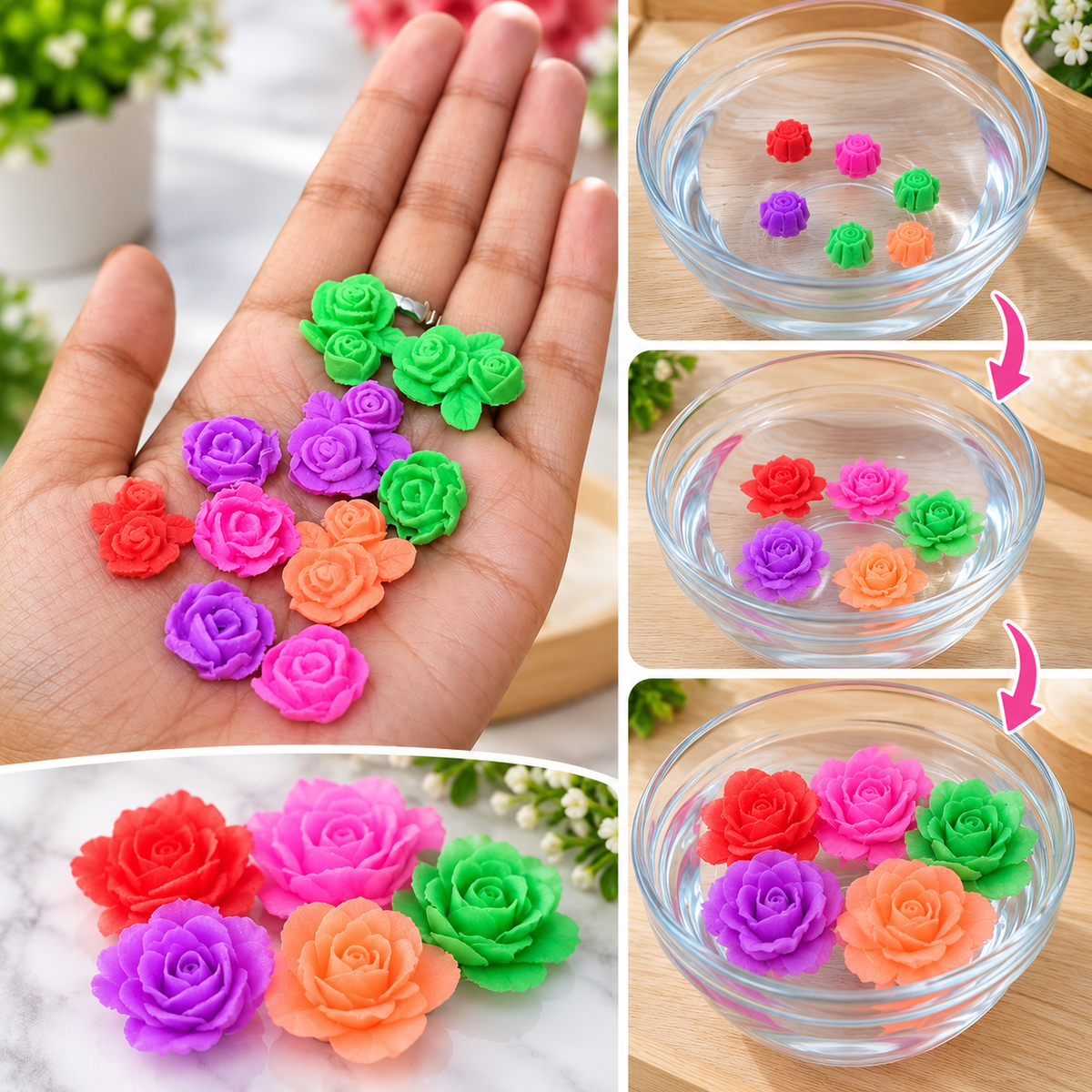 Growing Flowers for Kids – 20Pcs Expandable Flower Toy Set