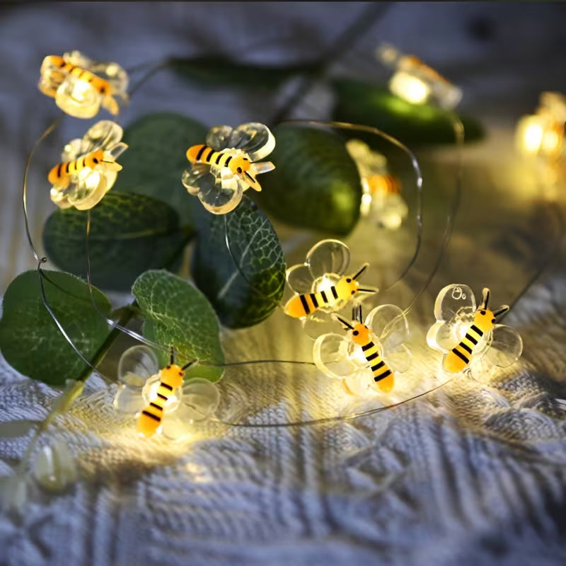 Honey Bee LED Fairy Lights – Warm White Indoor Decorative Lighting
