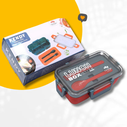 Leakproof Double Layer Meal Box With Spoon & Fork