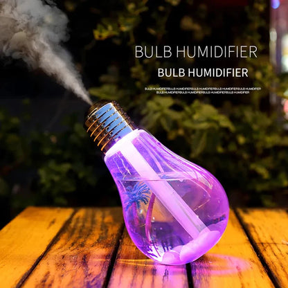 LED Bulb Cool Mist Humidifier With Color Light, Home and Living 