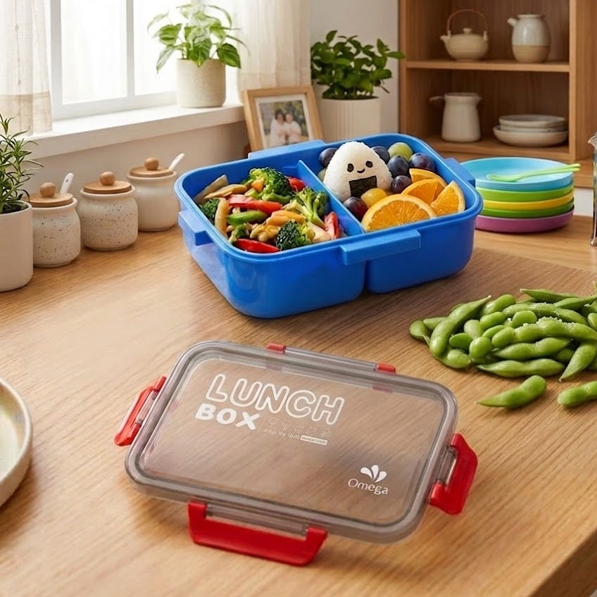 Leakproof Double Layer Meal Box With Spoon & Fork