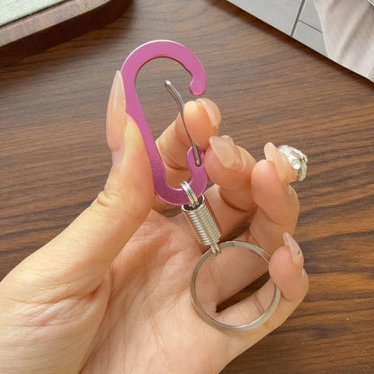 Mini Metal Carabiner Keychain – Practical Clip Hook