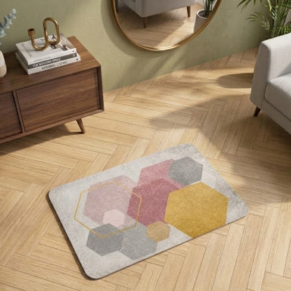 Modern Geometric Pattern Floor Mat (22x15Inch)
