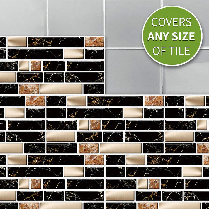Rustic Wood Tile Stickers – 24 PCS | Self-Adhesive | Water-Resistant (7X4.5 Inch)