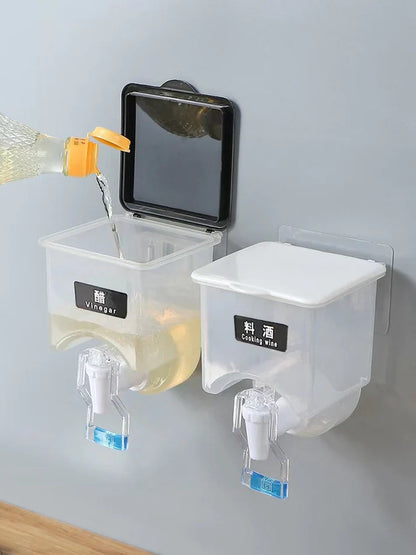 Wall Mounted Dual Oil & Vinegar Dispenser