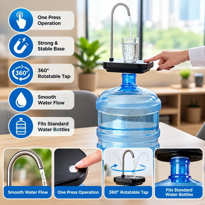 Automatic Drinking Water Pump Easy Press Bottle Dispenser