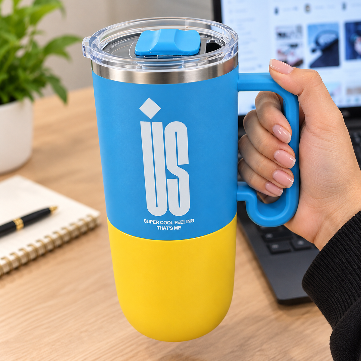 Portable Insulated Mug – Reusable Tumbler for Home & Travel