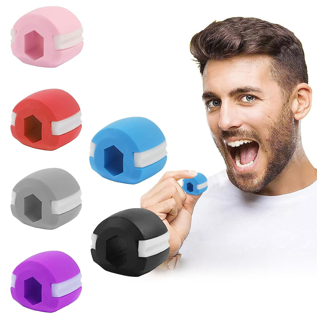 Portable Jawline Shaper – Facial Fitness & Jaw Exercise Tool
