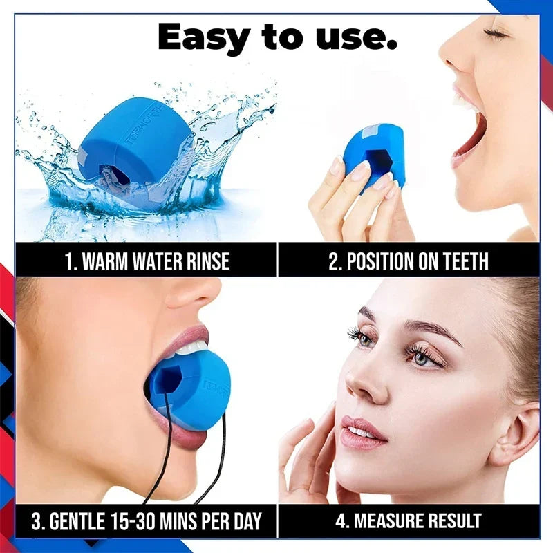 Portable Jawline Shaper – Facial Fitness & Jaw Exercise Tool