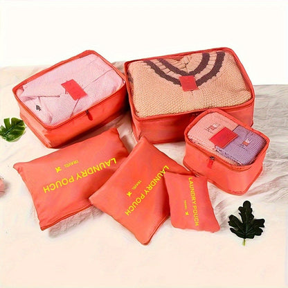 Premium Travel Packing Cubes Set – Suitcase Organizer Pouches (6PCS)