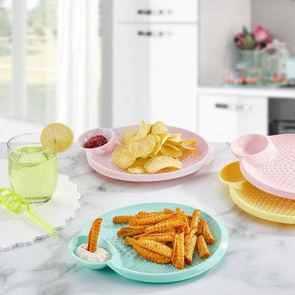 Snack Plate Round Shape Pack Of 2