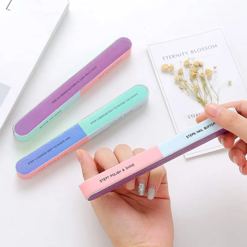 Nail Polishing File Block Manicure Set Kit