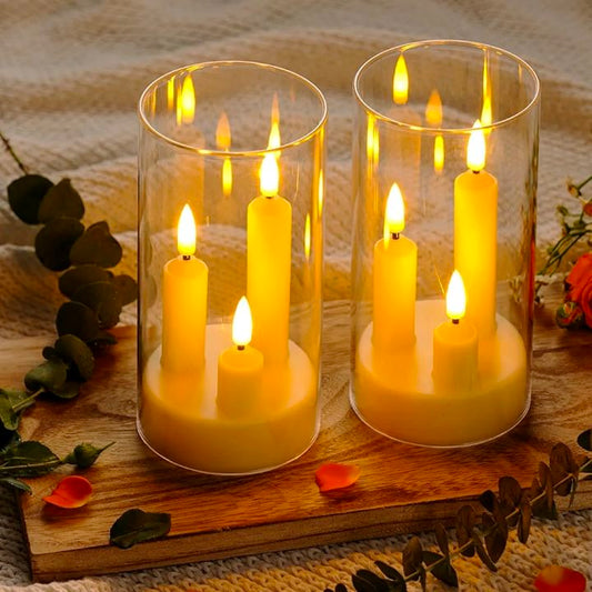 Battery Operated Flameless Candle With Realistic Flickering Flame