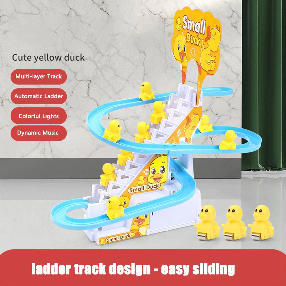 Ducks Roller Coaster Toy with Flashing LED Lights and Music