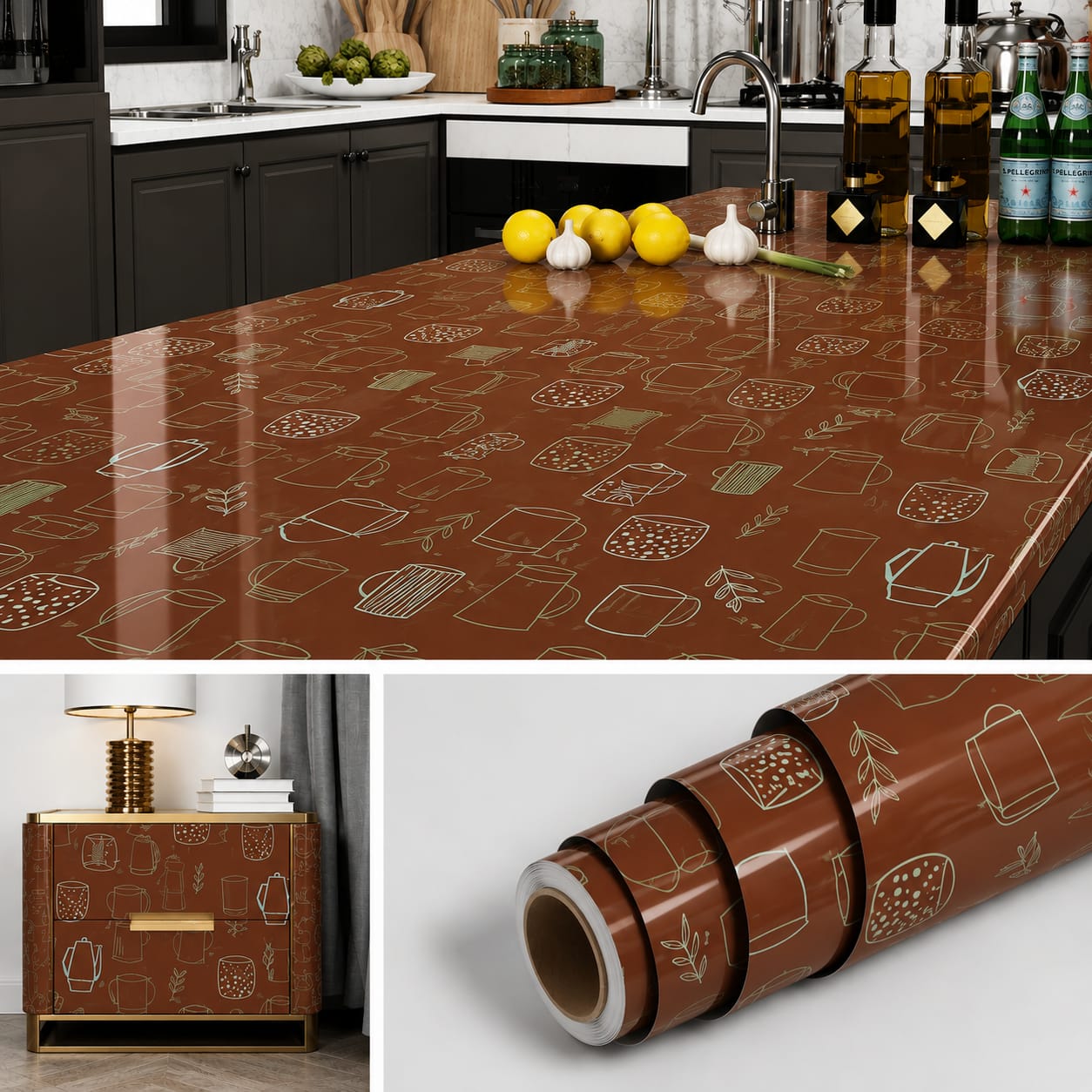 Self-Adhesive Peel & Stick Furniture & Kitchen Wallpaper