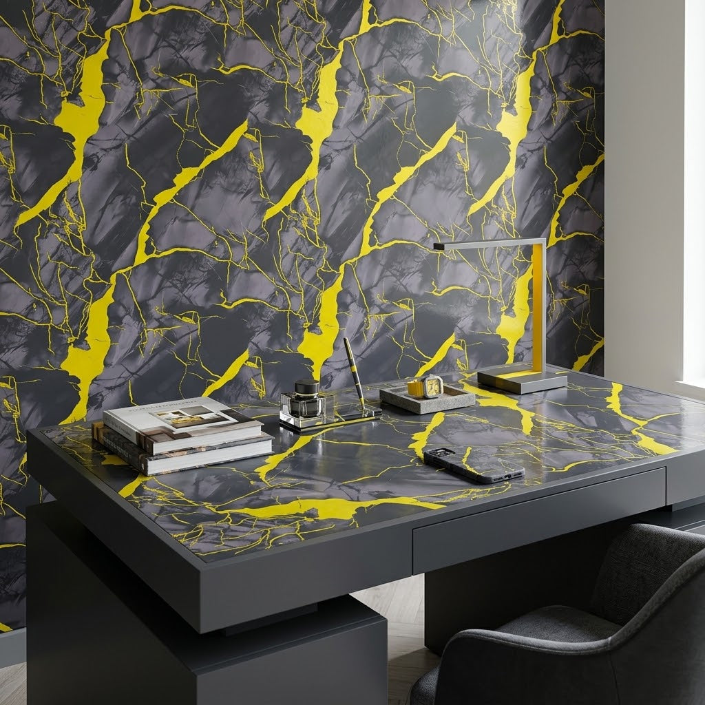 Self Adhesive Marble Pattern Sheet For Home Makeover (60X200CM)