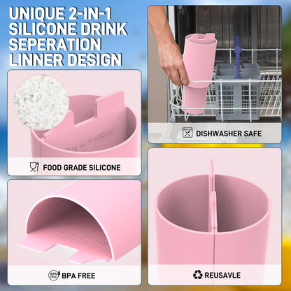 Sectioned Silicone Cup With Organizer Layout