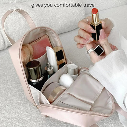 Stylish Makeup Organizer Bag – PU Leather Cosmetic Pouch for Travel & Daily Use