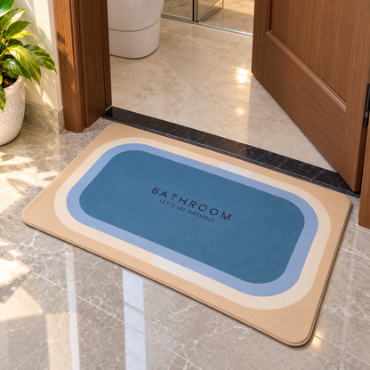 Super Absorbent  Non Slip Stylish Indoor Door Mat (22X15Inch)