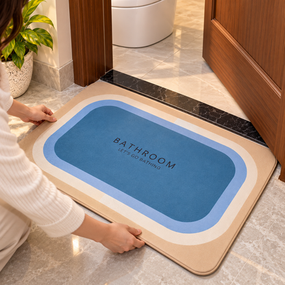 Super Absorbent  Non Slip Stylish Indoor Door Mat (22X15Inch)