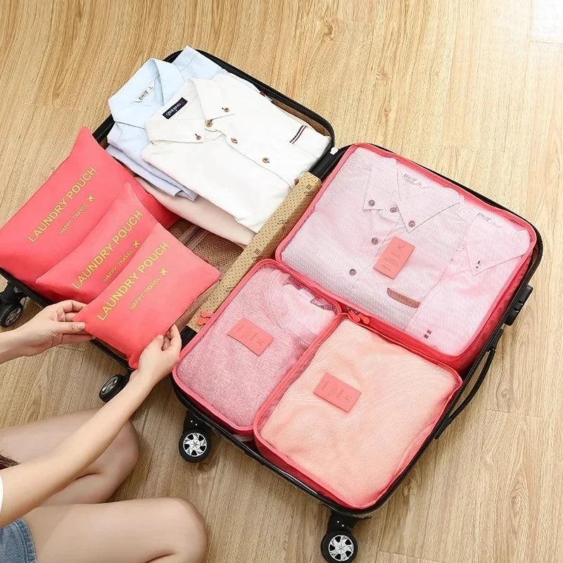 Travel Packing Organizer Kit – 6PCS Storage Bags for Luggage