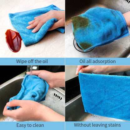 6PCS High Absorbency Reusable Microfiber Cloth Set