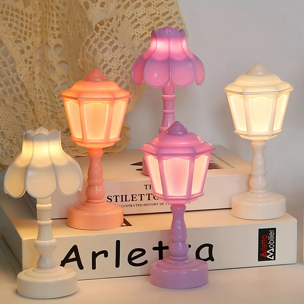 Vintage Decorative Table Lamp – Elegant LED Night Light