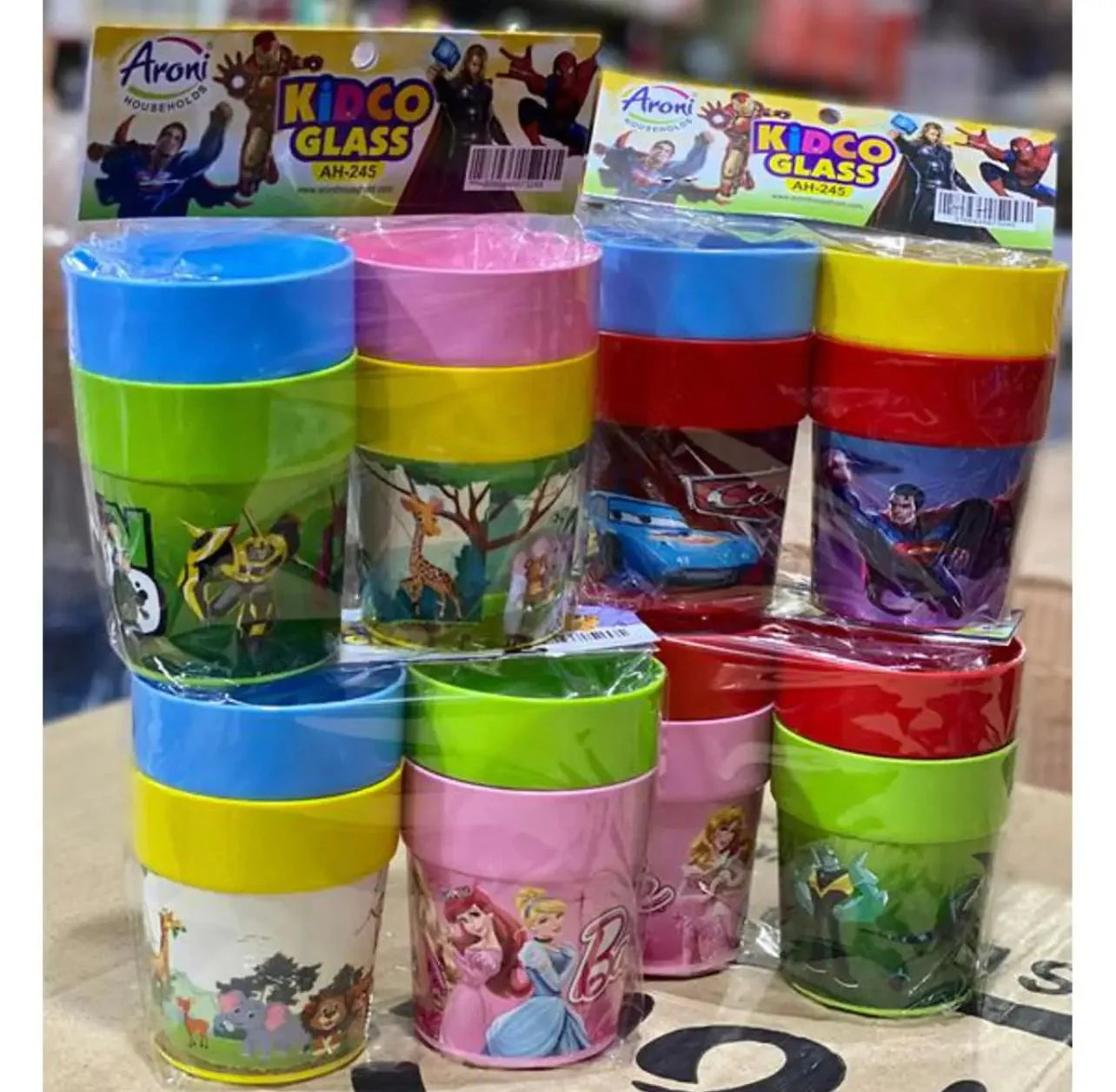 Children’s Cartoon Glass Set – Pack Of 4