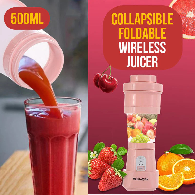 Modern Foldable Silicone Blender & Juicer