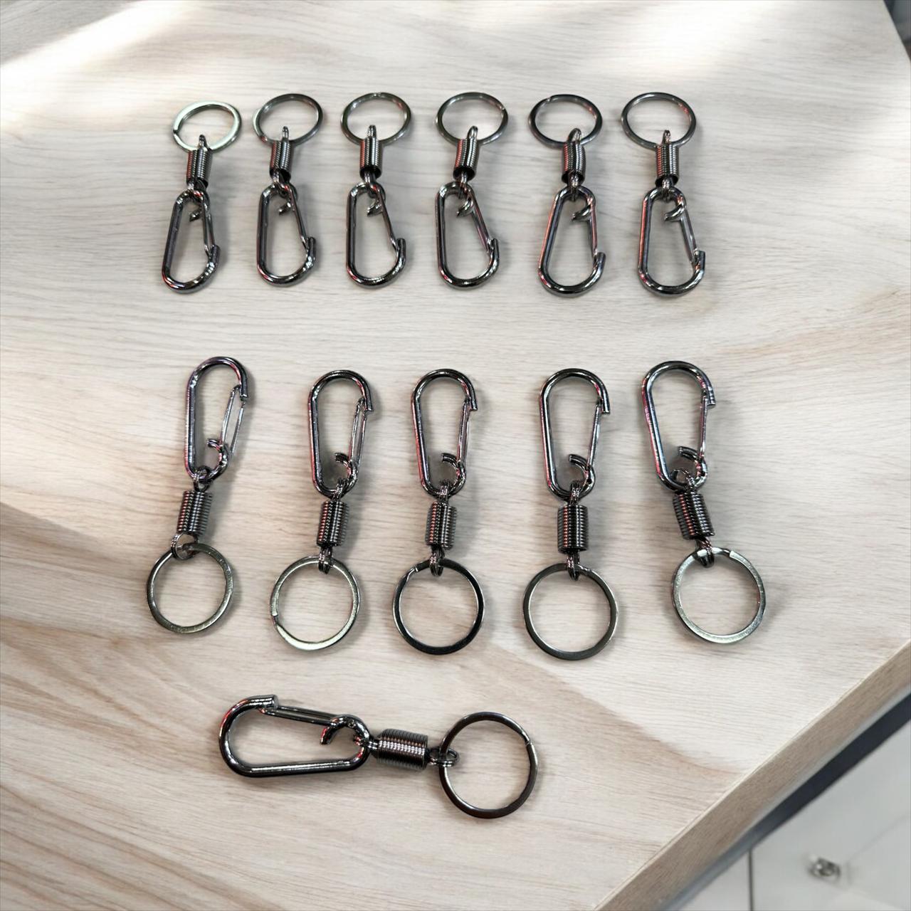 Stainless Steel Spring Snap Hook Keychain