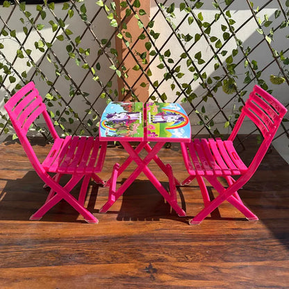 Foldable Study Table & Chair For Kids