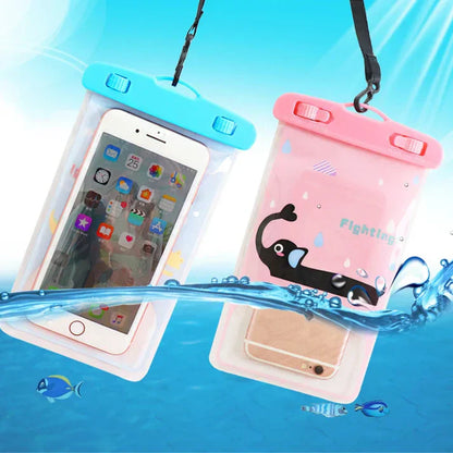 Waterproof Mobile Pouch with Cartoon Print