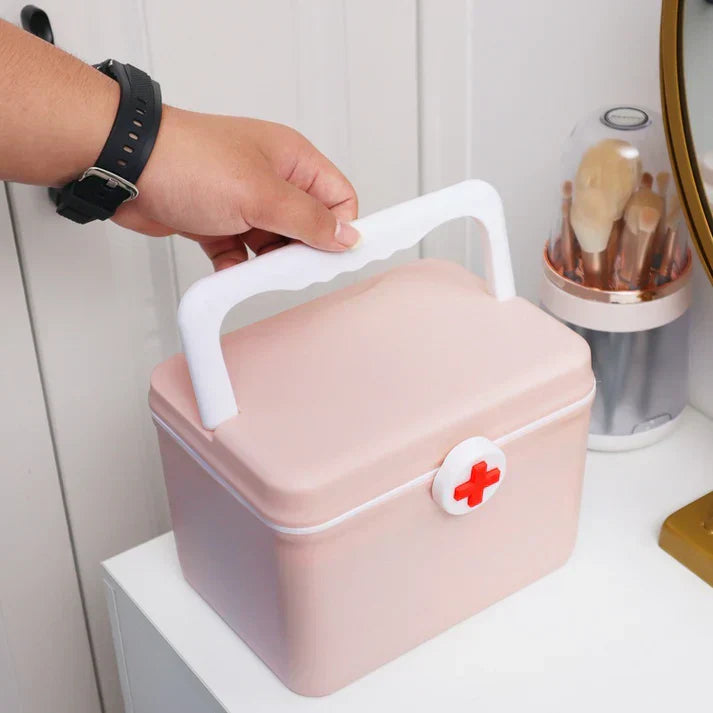 First Aid Medicine Storage Box Organizer