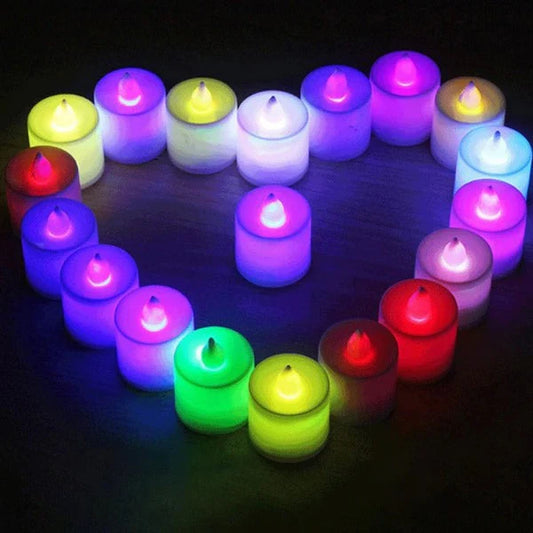 2 Piece LED Flickering Candles