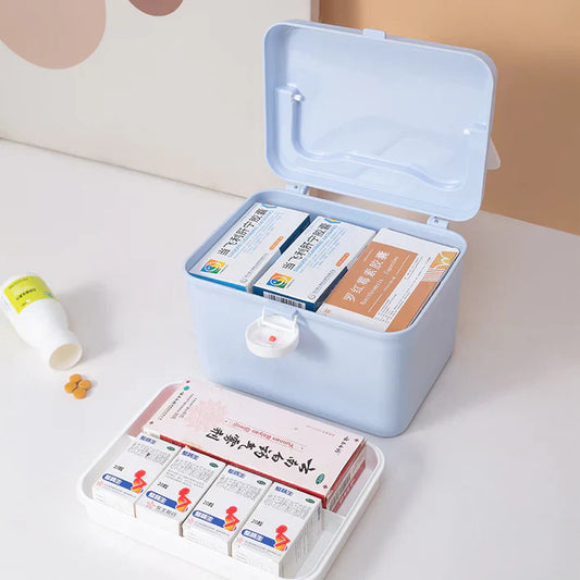 First Aid Medicine Storage Box Organizer