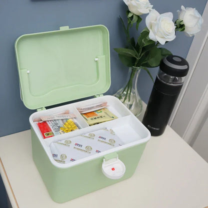 First Aid Medicine Storage Box Organizer