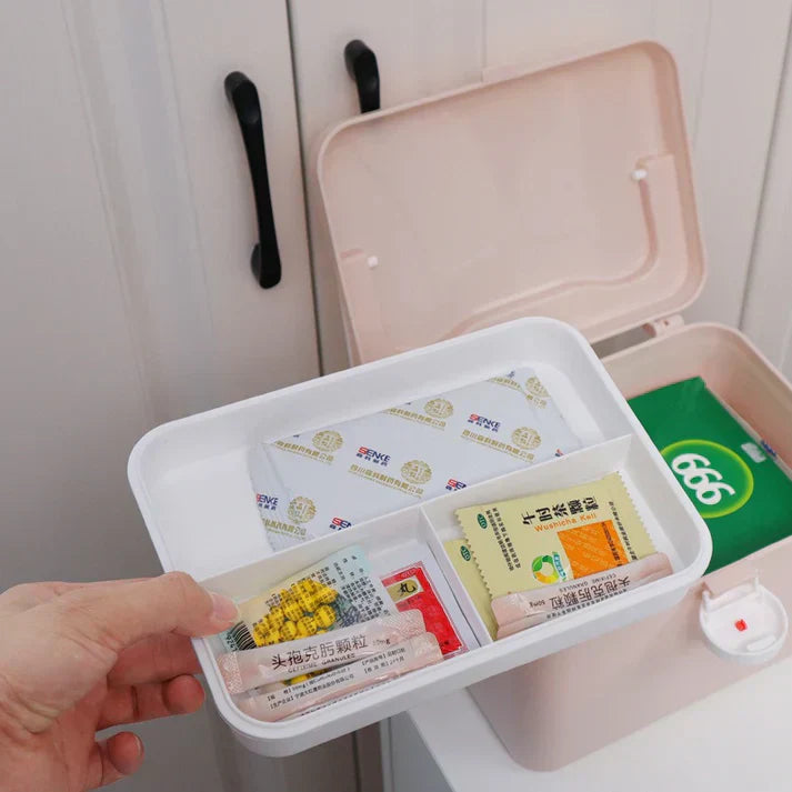 First Aid Medicine Storage Box Organizer