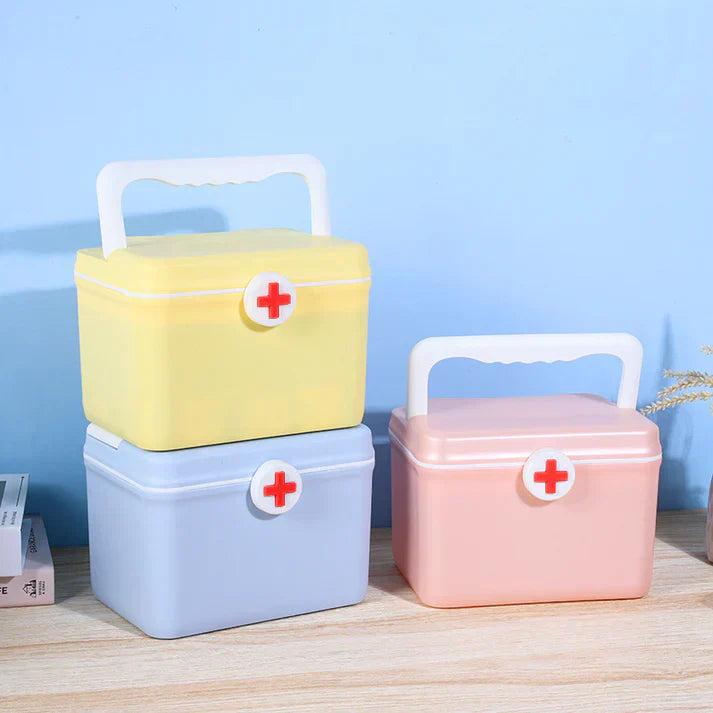 First Aid Medicine Storage Box Organizer