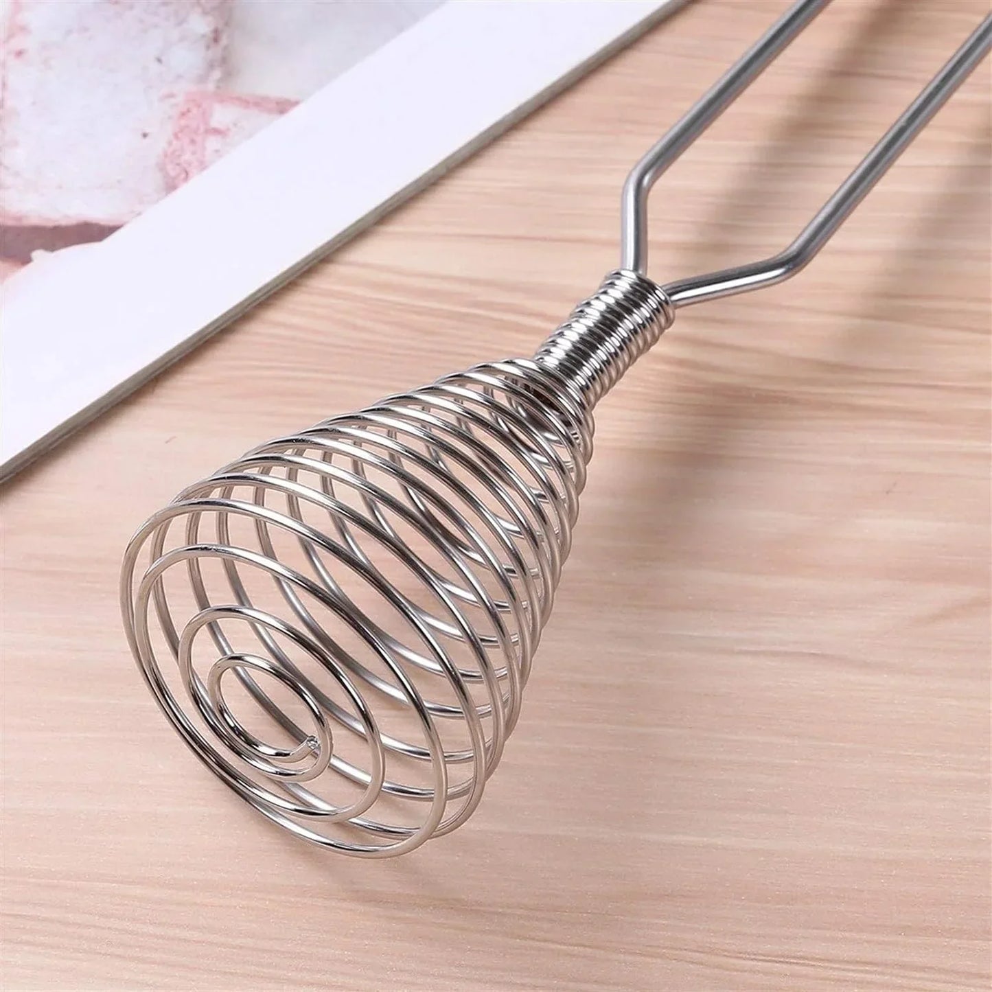 Stainless Steel Spring Egg Beater Hand Whisk