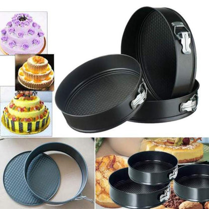 Pack Of 3 Non-Stick Round Cake Pan Set