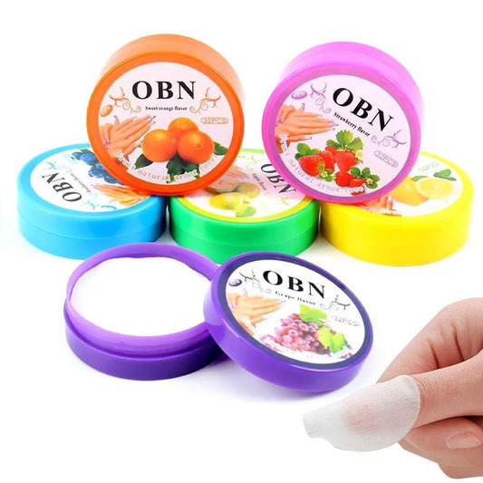 Set Of 2 OBN Fruit Flavored Nail Polish Remover Wipes
