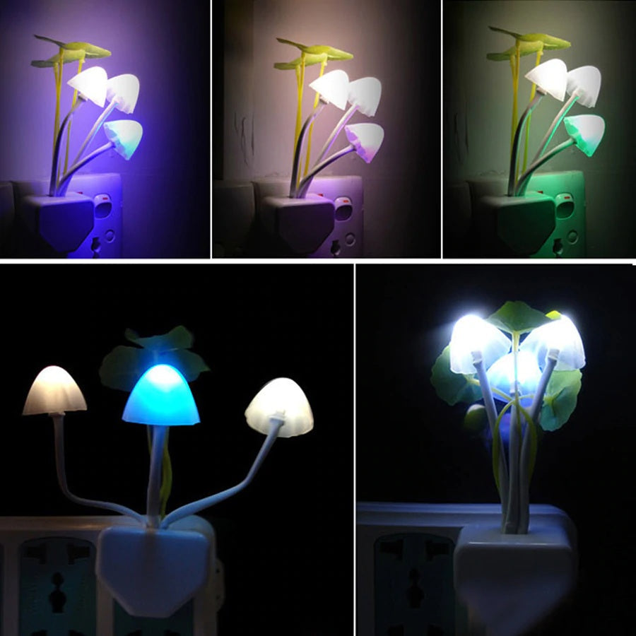 2-Pack Mushroom LED Night Lights