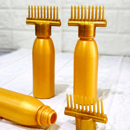 2 In 1 Hair Oil Bottle With Comb Applicator For Easy Scalp Oiling